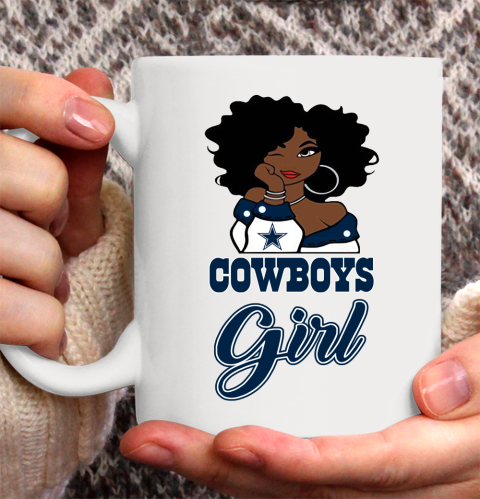Dallas Cowboys Girl NFL Ceramic Mug 11oz 4