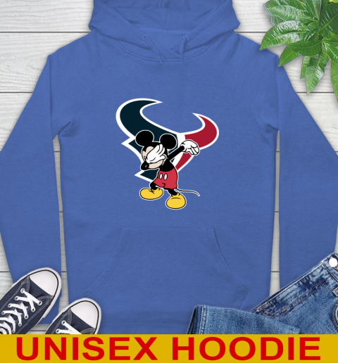 Houston Texans NFL Football Dabbing Mickey Disney Sports Hoodie 9