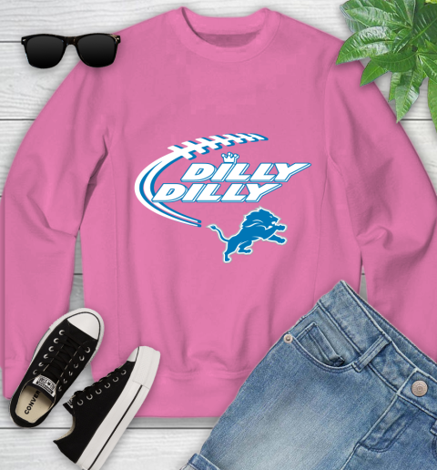 NFL Detroit Lions Dilly Dilly Football Sports Youth Sweatshirt 7