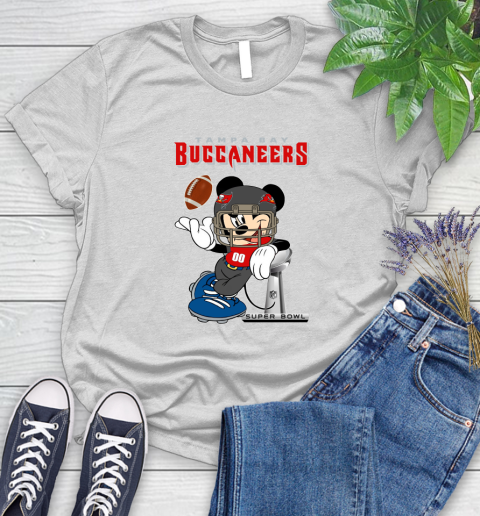 NFL Tampa Bay Buccaneers Mickey Mouse Disney Super Bowl Football T Shirt Women's T-Shirt