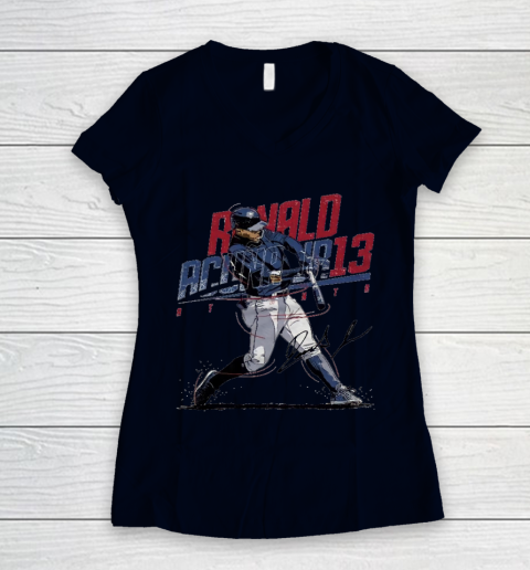 Ronald Acuna Jr 13 Women's V-Neck T-Shirt 2