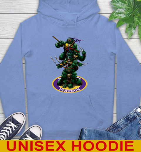 NFL Football Minnesota Vikings Teenage Mutant Ninja Turtles Shirt Hoodie - Image 12