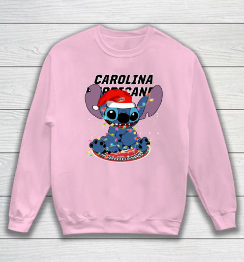 Carolina Hurricanes NHL Hockey noel stitch Christmas Sweatshirt 5