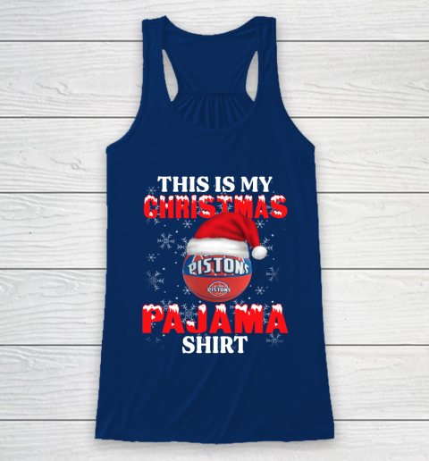 Detroit Pistons This Is My Christmas Pajama Shirt NBA Racerback Tank 6