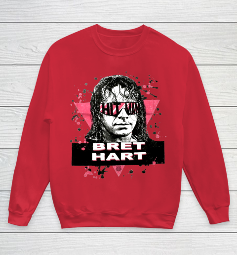 Hit man Bret Hart Hit Man WWE for fans and lovers Youth Sweatshirt 4
