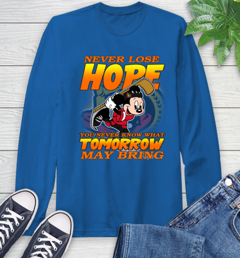 Ottawa Senators NHL Hockey ootball Mickey Disney Never Lose Hope Long Sleeve T-Shirt 10