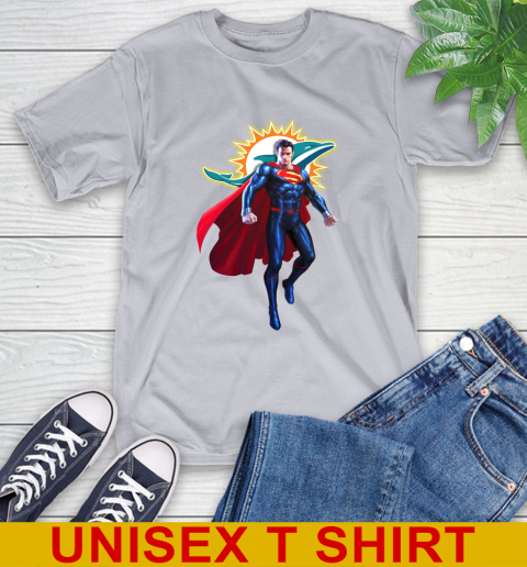 NFL Superman DC Sports Football Miami Dolphins T-Shirt 6