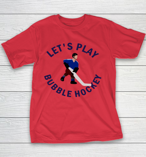 Bubble Hockey Let's Play Youth T-Shirt - Image 7