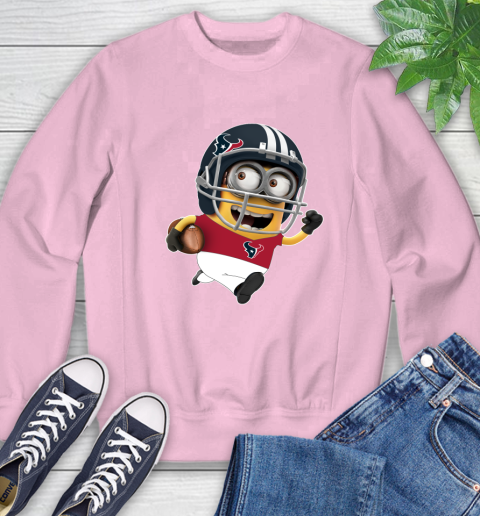NFL Houston Texans Minions Disney Football Sports Sweatshirt 9