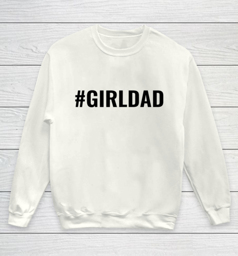 Girl Dad Black Letter Youth Sweatshirt