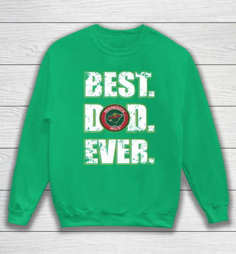 NHL Minnesota Wild Hockey Best Dad Ever Family Shirt Sweatshirt - Image 6