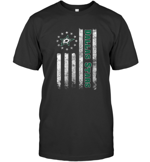 NHL American Flag Hockey Sports Dallas Stars T-Shirt