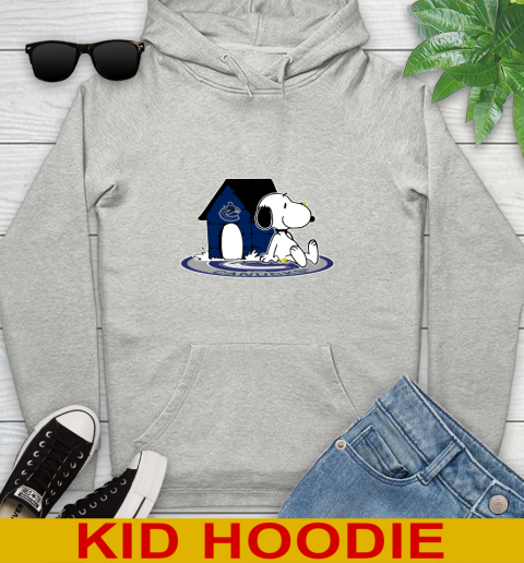 NHL Hockey Vancouver Canucks Snoopy The Peanuts Movie Shirt Youth Hoodie