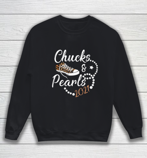 Chucks and Pearls 2021 Leopard Sweatshirt