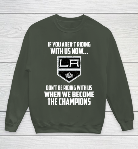 NHL Los Angeles Kings Hockey We Become The Champions Youth Sweatshirt 8
