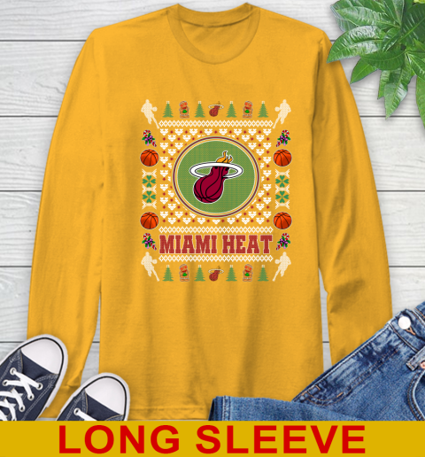 Miami Heat Merry Christmas NBA Basketball Loyal Fan Long Sleeve T-Shirt 2