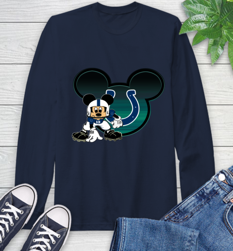 NFL Indianapolis Colts Mickey Mouse Disney Football T Shirt Long Sleeve T-Shirt 4