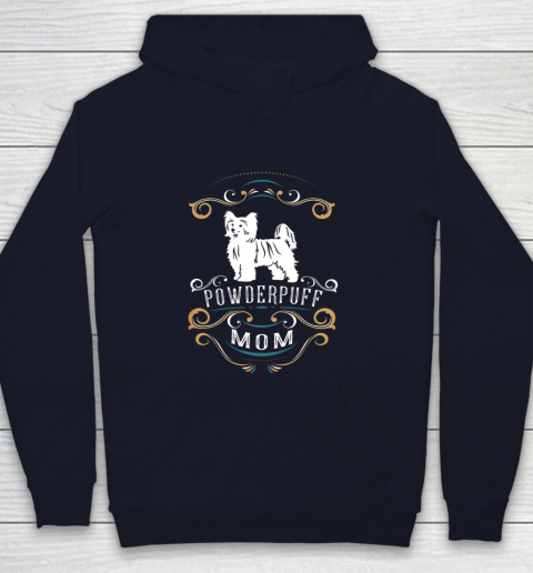 Dog Mom Shirt Powderpuff Mom Chinese Crested Dog Youth Hoodie 2
