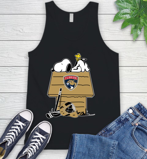 Florida Panthers NHL Hockey Snoopy Woodstock The Peanuts Movie Tank Top 2