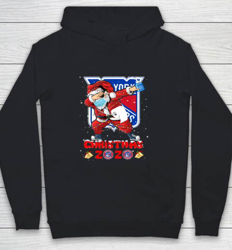 New York Rangers Funny Santa Claus Dabbing Christmas 2020 NHL Youth Hoodie