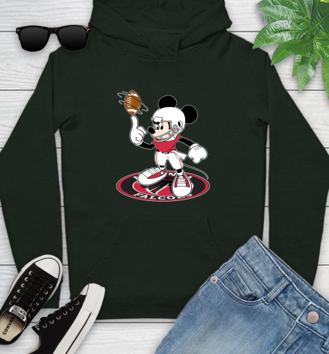 NFL Football Atlanta Falcons Cheerful Mickey Disney Shirt Youth Hoodie 12