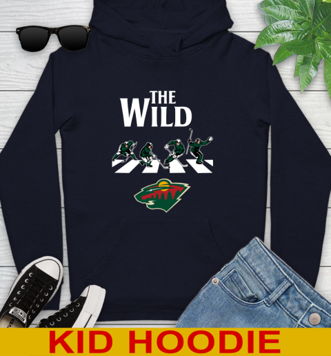 NHL Hockey Minnesota Wild The Beatles Rock Band Shirt Youth Hoodie 3