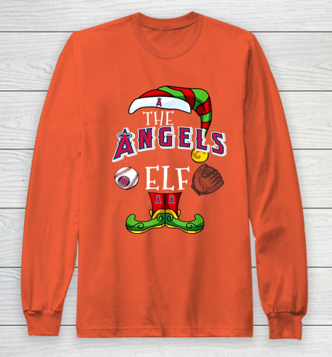 Los Angeles Angels Christmas ELF Funny MLB Long Sleeve T-Shirt 3