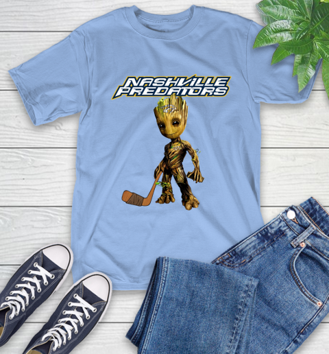 Nashville Predators NHL Hockey Groot Marvel Guardians Of The Galaxy T-Shirt 11