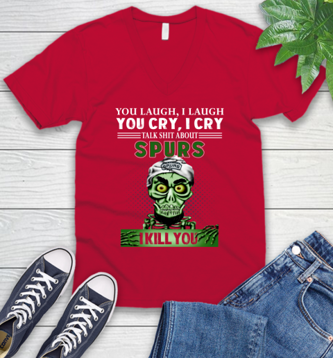 NBA Talk Shit About Houston Rockets I Kill You Achmed The Dead Terrorist Jeffrey Dunham Basketball (2) V-Neck T-Shirt 6