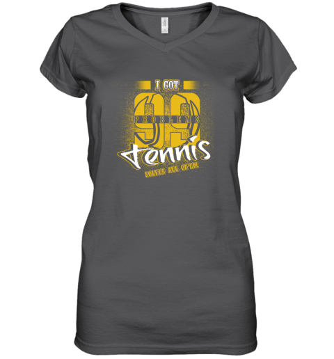 I Got 99 Problems TENNIS Solves All Of'em Women's V-Neck T-Shirt 4 I Got 99 Problems TENNIS Solves All Of'em Women's V-Neck T-Shirt - Image 4
