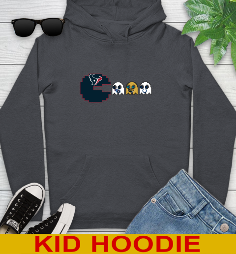 Houston Texans NFL Football Pac Man Champion Youth Hoodie 9
