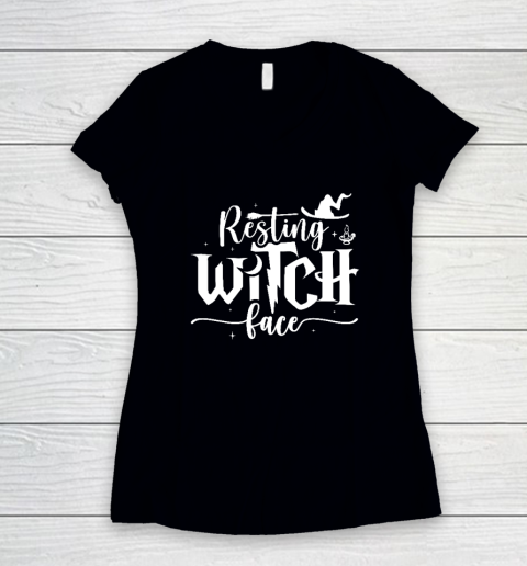 Resting Witch Face Women's V-Neck T-Shirt