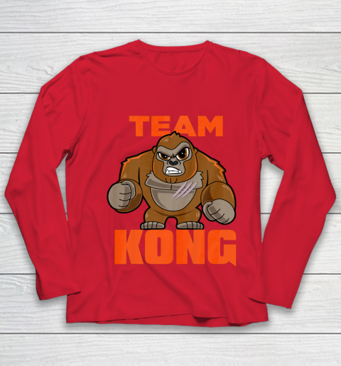 Kids Godzilla vs Kong Official Team Kong Cute Kids Youth Long Sleeve 8