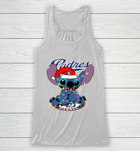 San Diego Padres MLB noel stitch Baseball Christmas Racerback Tank