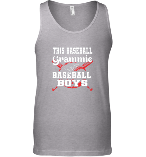 ueoh this baseball grammie loves her baseball boys unisex tank 17 front sport grey