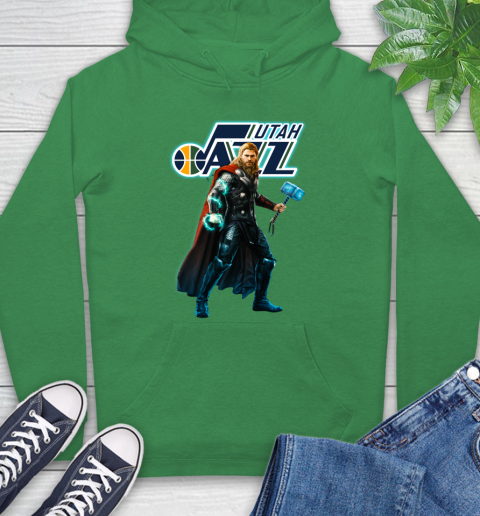 NBA Thor Avengers Endgame Basketball Utah Jazz Hoodie 8
