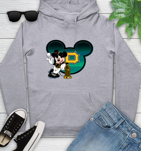 MLB Pittsburgh Pirates The Commissioner's Trophy Mickey Mouse Disney Youth Hoodie 6