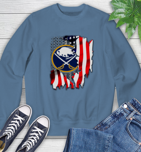 Buffalo Sabres NHL Hockey American Flag Sweatshirt 8