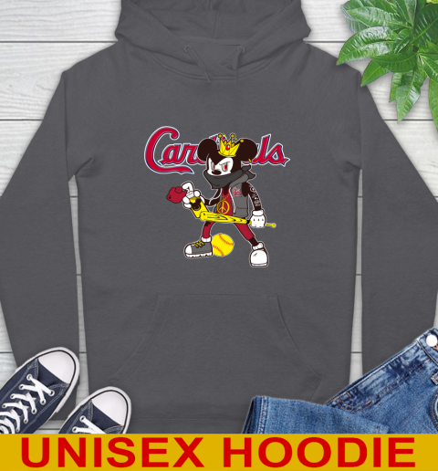 St.Louis Cardinals MLB Baseball Mickey Peace Sign Sports Hoodie 7