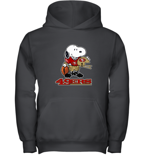 Snoopy A Strong And Proud San Francisco 49ers Player NFL Youth Hoodie