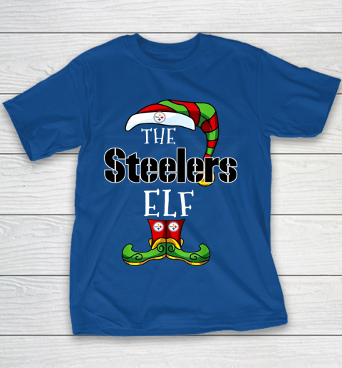 Pittsburgh Steelers Christmas ELF Funny NFL Youth T-Shirt 6