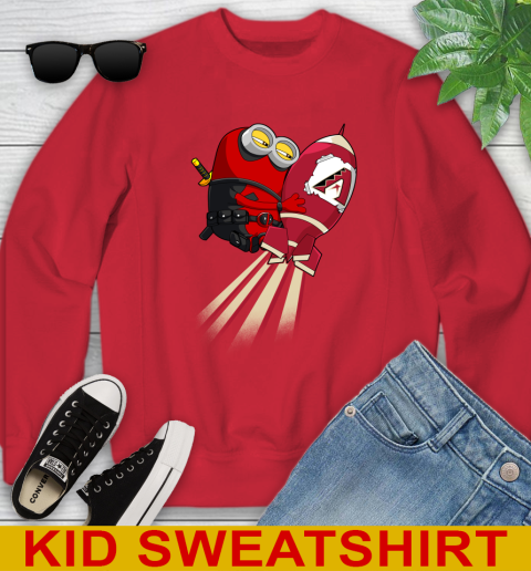 MLB Baseball Arizona Diamondbacks Deadpool Minion Marvel Shirt Youth Sweatshirt 7
