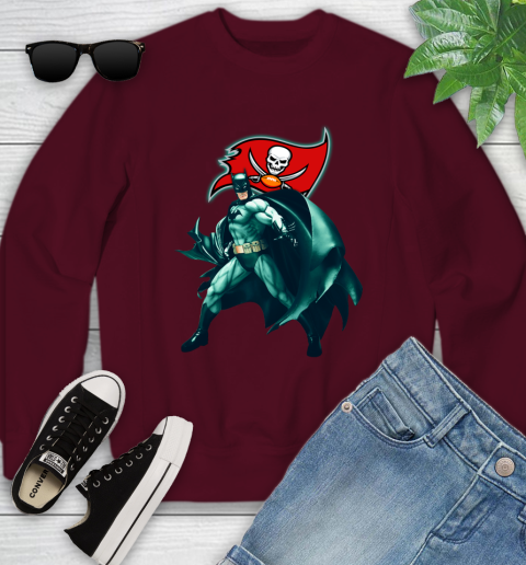 NFL Batman Football Sports Tampa Bay Buccaneers Youth Sweatshirt 5