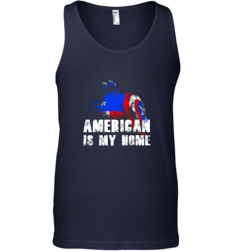 America Is My Home Captain America 4th Of July Tank Top