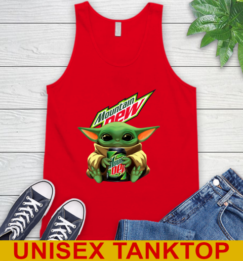 Star Wars Baby Yoda Hugs Mountain Dew Soft Drink Shirt 75