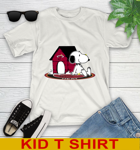 NBA Basketball Miami Heat Snoopy The Peanuts Movie Shirt Youth T-Shirt