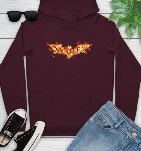 NHL Buffalo Sabres Batman Logo DC Hockey Sports Shirts Youth Hoodie 7