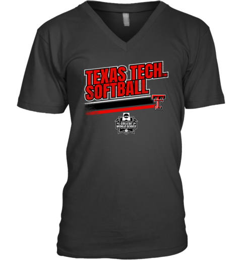 Texas Tech Softball 2025 Women's College World Series V-Neck T-Shirt