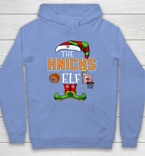 New York Knicks Christmas ELF Funny NBA Hoodie 8