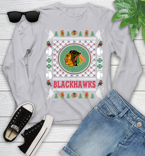 Chicago Blackhawks Merry Christmas NHL Hockey Loyal Fan Ugly Shirt 128